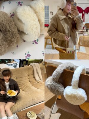 超可愛熊熊保暖毛耳罩！賞雪必備