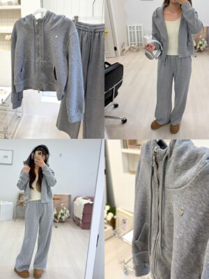 IMG_9303 休閒套裝 雙拉鏈外套+直筒休閒褲