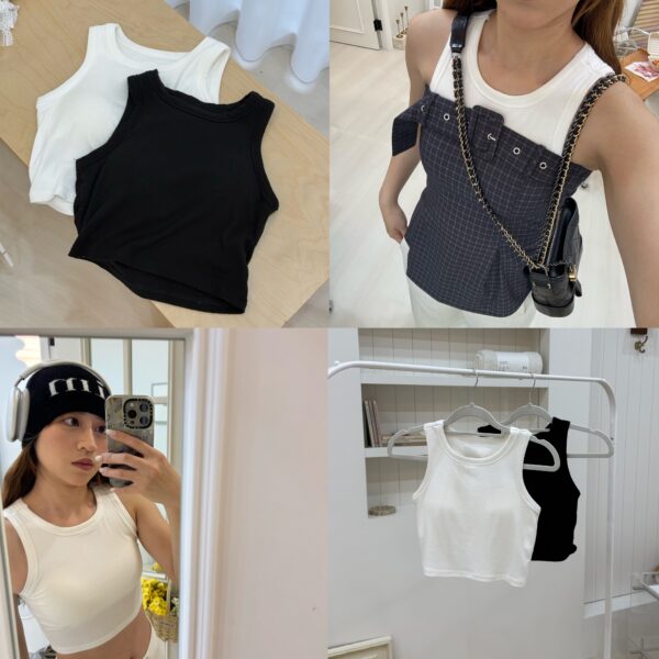 1323 studio-Bra top 背心 超舒服胸墊可拆